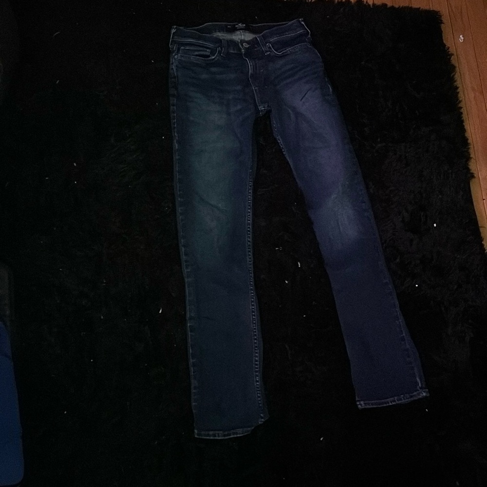 Blue Hollister Slim-Straight Jeans 28"-34"